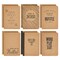 Paper Junkie A6 Notebook 12-Pack - Sewn-Bound Lay-Flat Sketch Books for Kids - 250gsm Paper Journals in Bulk - 4 x 5.75 in Mini Composition Notebooks - Kraft Brown Softcover, 80 Pages